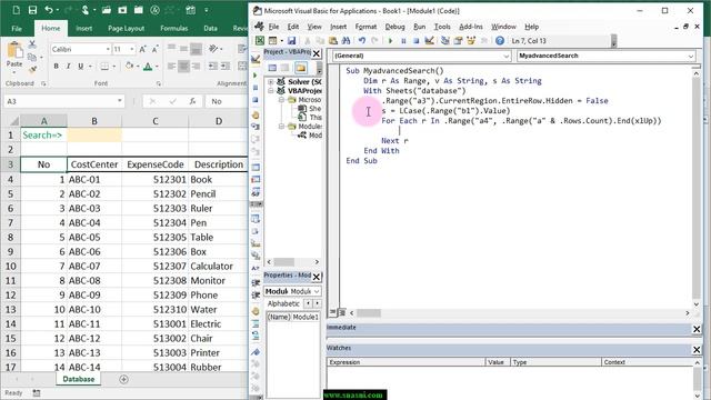 Advanced search with VBA смотреть онлайн
