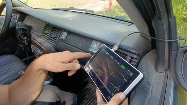 Работа осциллографом Смотрим шим сигнал управления клапаном турбины смотреть онлайн