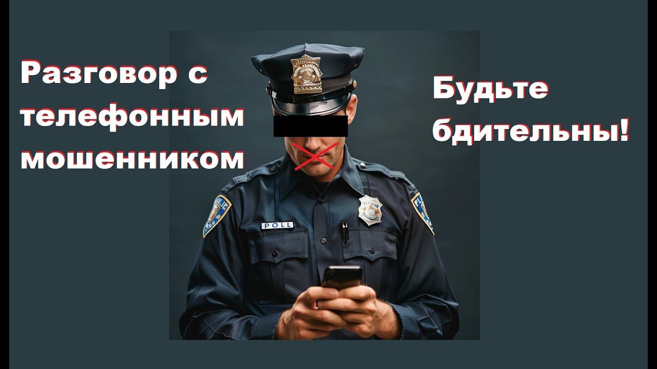 Разговор с телефонным мошенником (псевдо-полицейский)