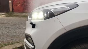 Омыватель фар Hyundai Tucson slow motion