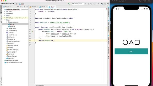 How to cancel fetch requests in React Native App смотреть онлайн