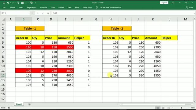 Quickly Reconcile Two Tables and Highlight Differences in Excel смотреть онлайн