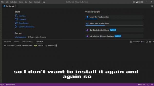 How To Install Expo CLI | Windows 11 | About React Native