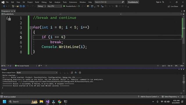 13 break and continu in c# | Difference between break and Continue in c# | what is break in c# смотреть онлайн