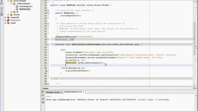How to get Image from Database(MySQL) using Java in NetBeansIDE смотреть онлайн