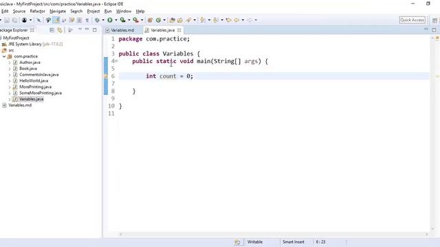 6. Variables in Java | Learn java programming from beginning. смотреть онлайн