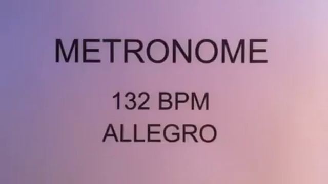 METRONOME 132 BPM ALLEGRO смотреть онлайн