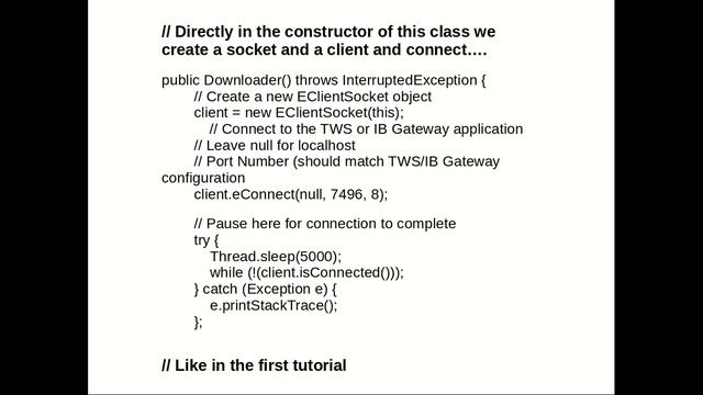 3rd Interactive Brokers Java API Tutorial (Download Mkt Data) смотреть онлайн