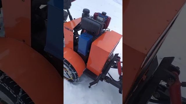 Установка дизельного двигателя на минитрактор смотреть онлайн