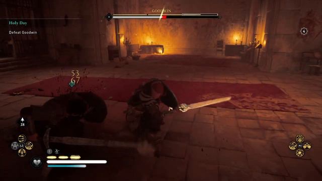 Assassin's Creed Valhalla: Holy Day - Defeat Goodwin (Sparing Goodwin) смотреть онлайн
