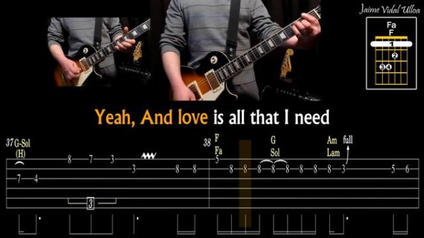 Heaven - Brayan Adams - TAB, Guitar Lesson, Lyrics & Karaoke