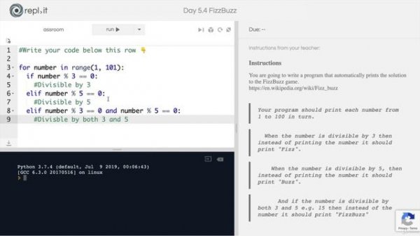 Day 5 - Python Loops - 7 [Interactive Coding Exercise] The FizzBuzz Job Interview Question