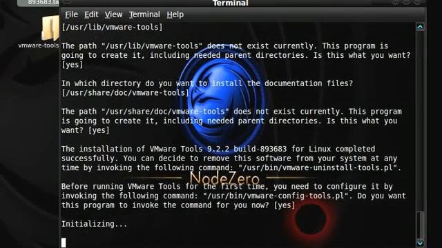Node-Zero Installing VM-Tools смотреть онлайн