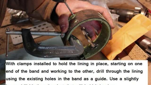 Cub Tractor Brake Band Relining.wmv смотреть онлайн