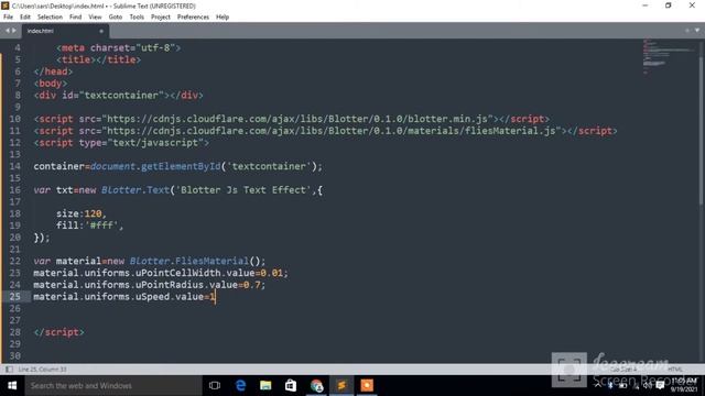 Create Particle Text using Blotter JS ( Blotter JS Tutorial) смотреть онлайн