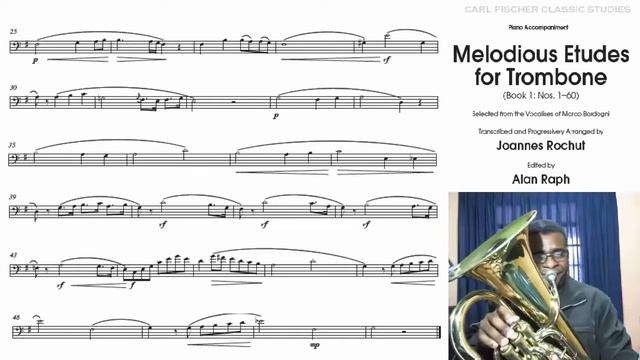 J. Rochut - Melodious Etudes for Trombone No. 03 смотреть онлайн