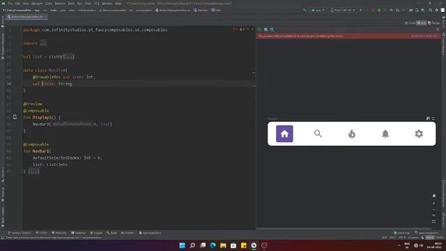 Bottom Navigation Bar in Jetpack Compose | Basic Jetpack Compose UI Elements смотреть онлайн