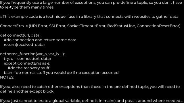 Catch multiple exceptions in one line (except block)(5solution) смотреть онлайн