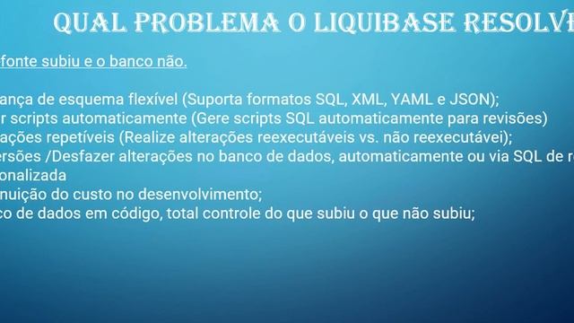 o que é o liquibase? (banco de dados versionado) смотреть онлайн