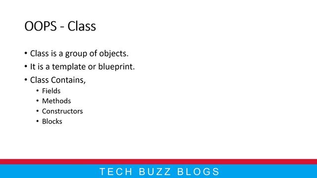 Java - Class | TECH BUZZ BLOGS смотреть онлайн