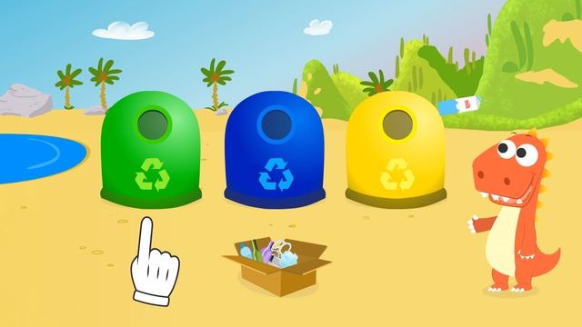 Learn with Eddie ♻️?️? The beach recycle game смотреть онлайн