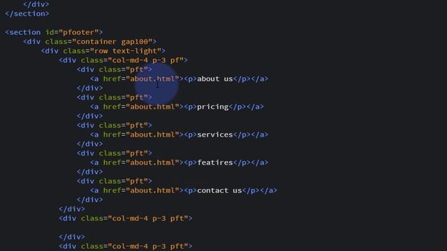 Bootstrap 4 Basics Pre Footer Quick Links Section смотреть онлайн