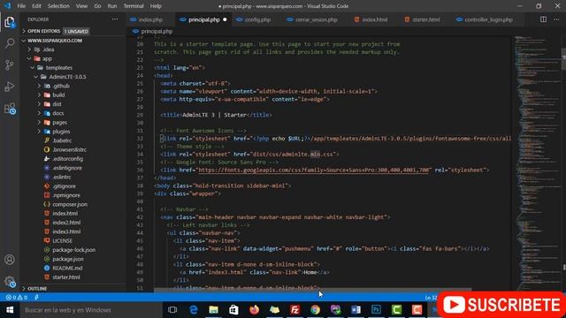 17 – Como Instalar Admin LTE en proyectos de ( ?? PHP y MYSQL ?) смотреть онлайн