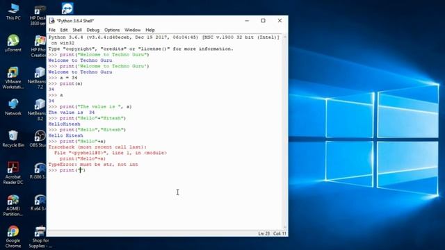 Python#3 Use of Print function & escape characters смотреть онлайн