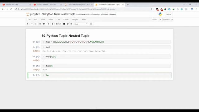 50-Python Tuple- Working With Nested Tuple смотреть онлайн