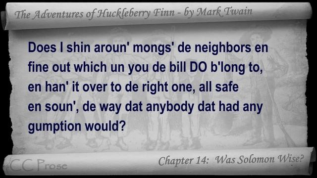 Chapter 14 - The Adventures of Huckleberry Finn by Mark Twain - Was Solomon Wise? смотреть онлайн
