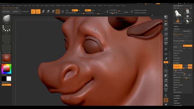 3d модель белый бык-символ 2021 года! С Новым Годом! смотреть онлайн