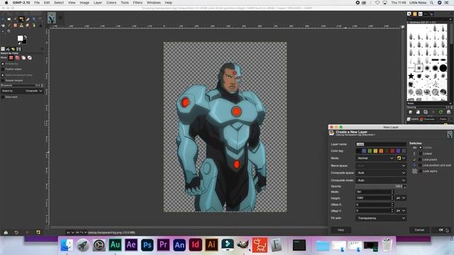 Gimp Tutorial: How to outline an image in gimp смотреть онлайн