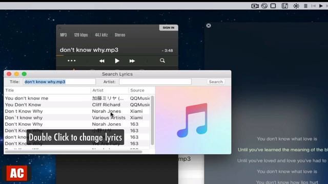 Display Lyrics While Playing Song in VOX on Mac смотреть онлайн