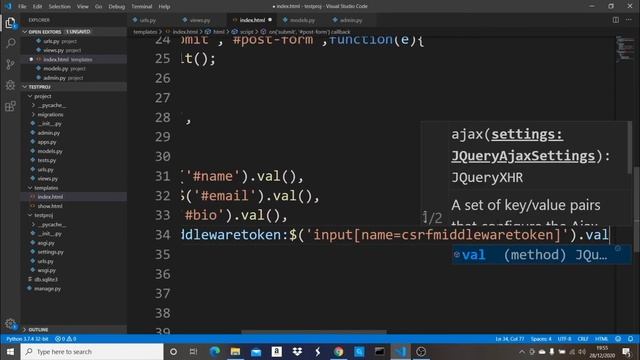 Django Form Submission Without Page Refresh Using Ajax смотреть онлайн