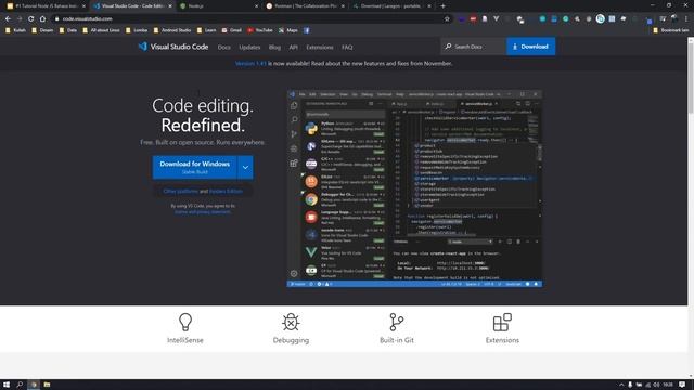 #1 Instalasi Node JS, Visual Studio Code, Postman, dan Laragon - Tutorial Node JS Bahasa Indonesia смотреть онлайн