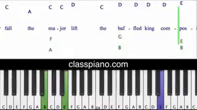 Hallelujah Piano Lesson, Jeff Buckley, piano Lessons смотреть онлайн