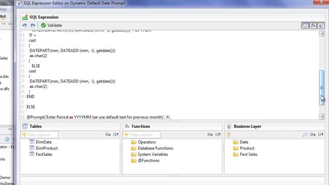 Business Objects 4x - Dynamic Default Date Prompts смотреть онлайн
