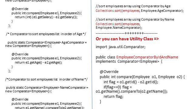 Comparable and Comparator interface Collection in java смотреть онлайн