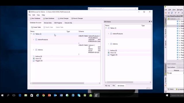 sqlite browser | android دورة اندرويد 46 | انشاء قاعدة البيانات بناء الجداول смотреть онлайн