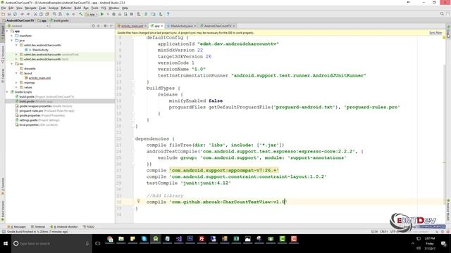 Android Studio Tutorial - Characters Count Text View смотреть онлайн