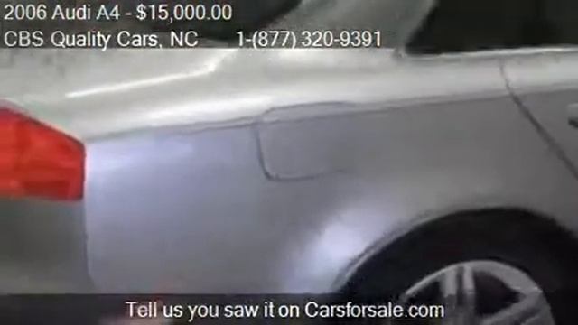 2006 Audi A4 2.0T - for sale in DURHAM, NC 27703 смотреть онлайн