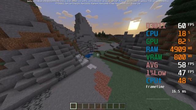 Intel UHD Graphics 730 -- Intel Core i5-11400 -- Minecraft Windows 10 FPS Test смотреть онлайн