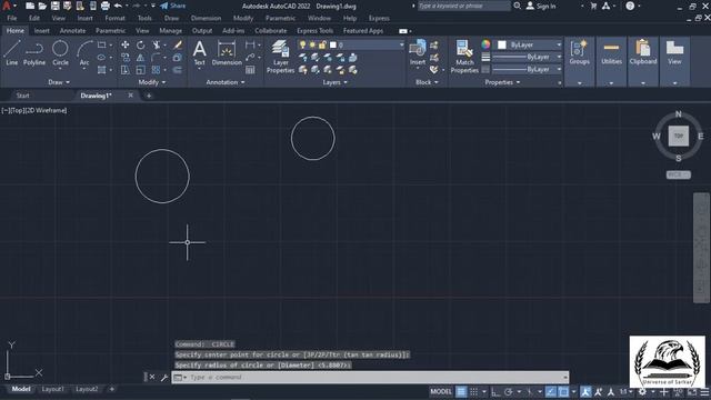 Circle Tool in AutoCAD (2 Point & # Point) | AUTODESK AUTOCAD in Urdu & Hindi смотреть онлайн