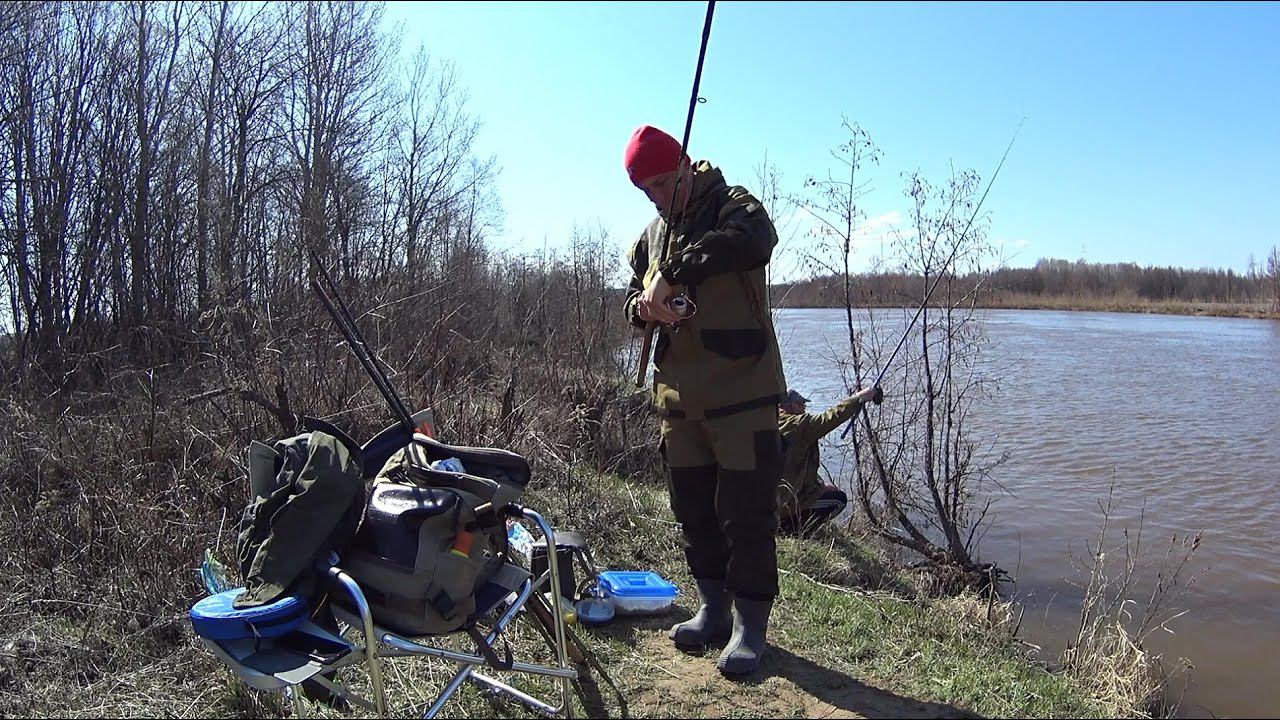 В ПОИСКАХ ВЕСЕННЕГО ЛЕЩА И БЕРША) ПОНТОННЫЙ МОСТ. ОТКРЫТИЕ ВЕСЕННЕГО СЕЗОНА. БЕРШ НА ТЮЛЬКУ.РЕКА ИЖ