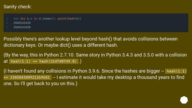 Is a Python dictionary an example of a hash table? смотреть онлайн