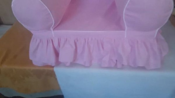 Мягкое детское кресло хлопковое. Подарок ребенку. Бескаркасная мебель Eli-stor.com