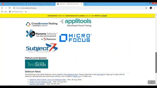 Selenium Java tutorial for beginners-Day 1(Launch Web Browser) смотреть онлайн