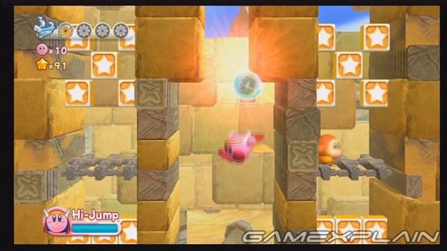 Kirby's Return to Dreamland: 2-3 (Raisin Ruins, Stage 3) - Energy Sphere Guide, Walkthrough смотреть онлайн