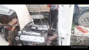 МАЗ 5432, замена двигателя ямз238де, первый запуск