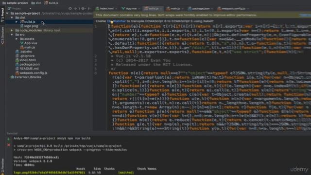 Vue.js 072 Building for production смотреть онлайн